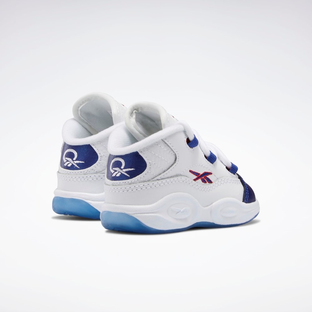 Reebok Question Mid Shoes - Toddler Białe Czerwone | GZOD-68294