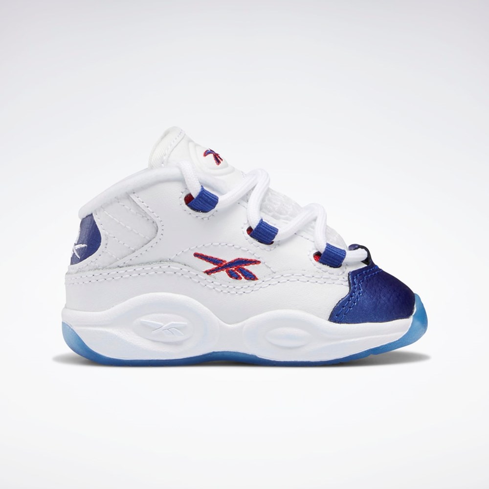 Reebok Question Mid Shoes - Toddler Białe Czerwone | GZOD-68294