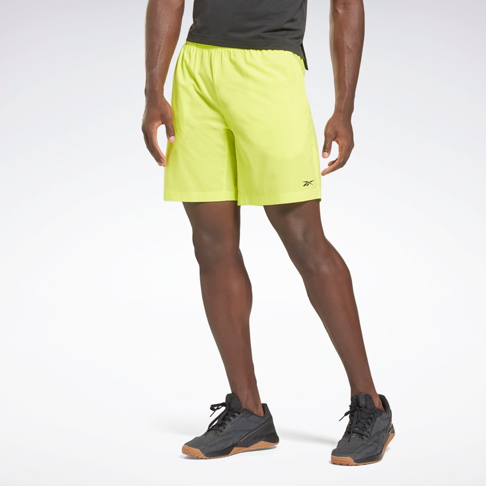 Reebok Reebok Austin Shorts Żółte | MZTJ-96547