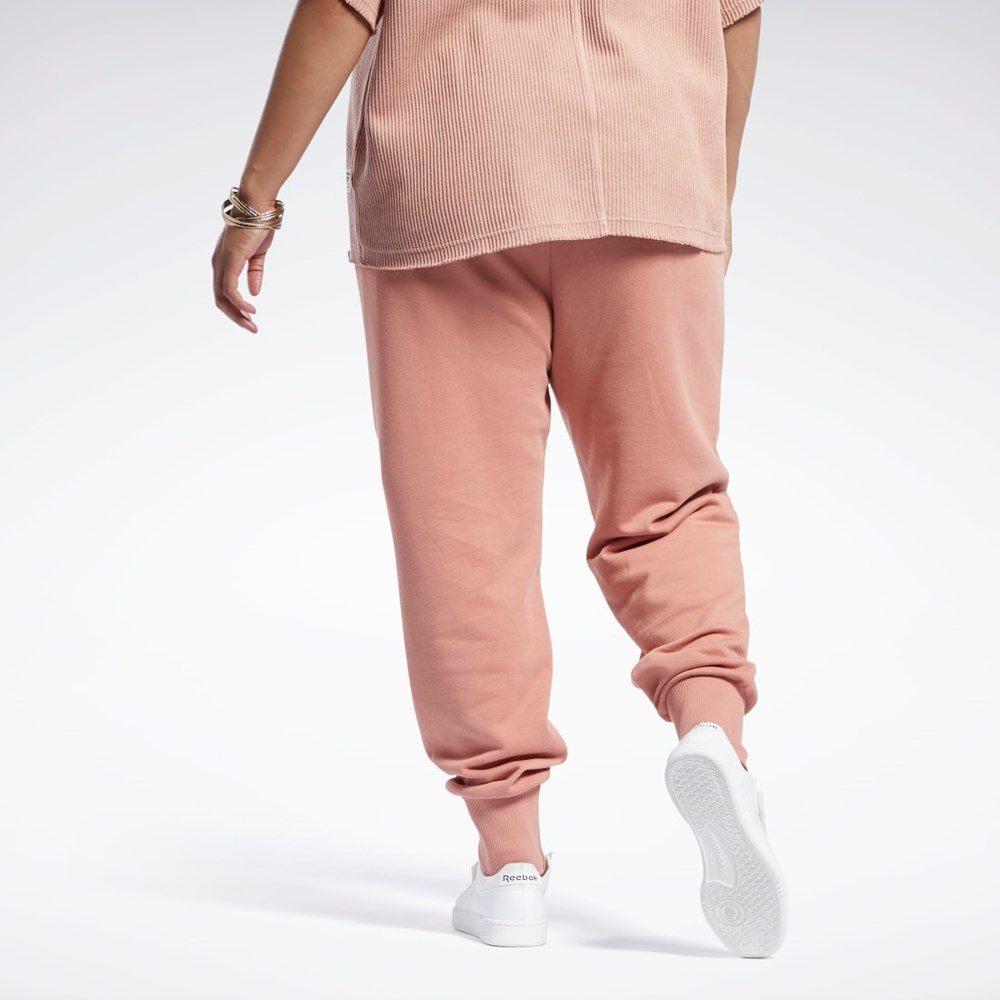 Reebok Reebok Classics French Terry Pants (Plus Size) Koralowe | MYQW-13672