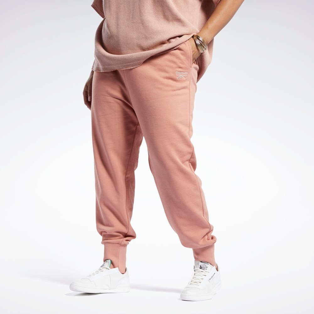 Reebok Reebok Classics French Terry Pants (Plus Size) Koralowe | MYQW-13672