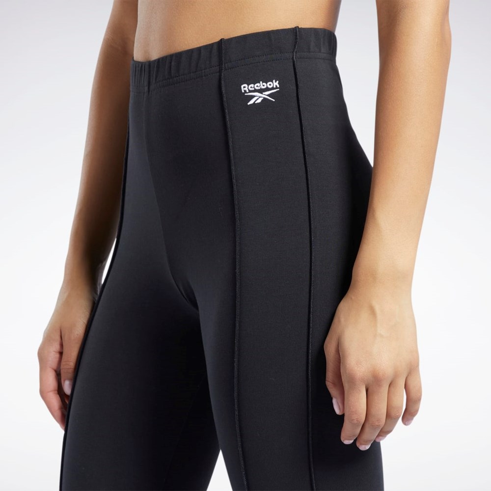 Reebok Reebok Classics High-Rise Leggings Czarne | PAMJ-50279