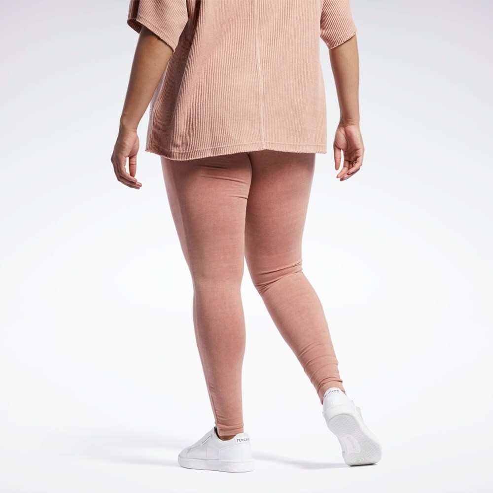 Reebok Reebok Classics Natural Dye Leggings (Plus Size) Koralowe | HMBZ-67308