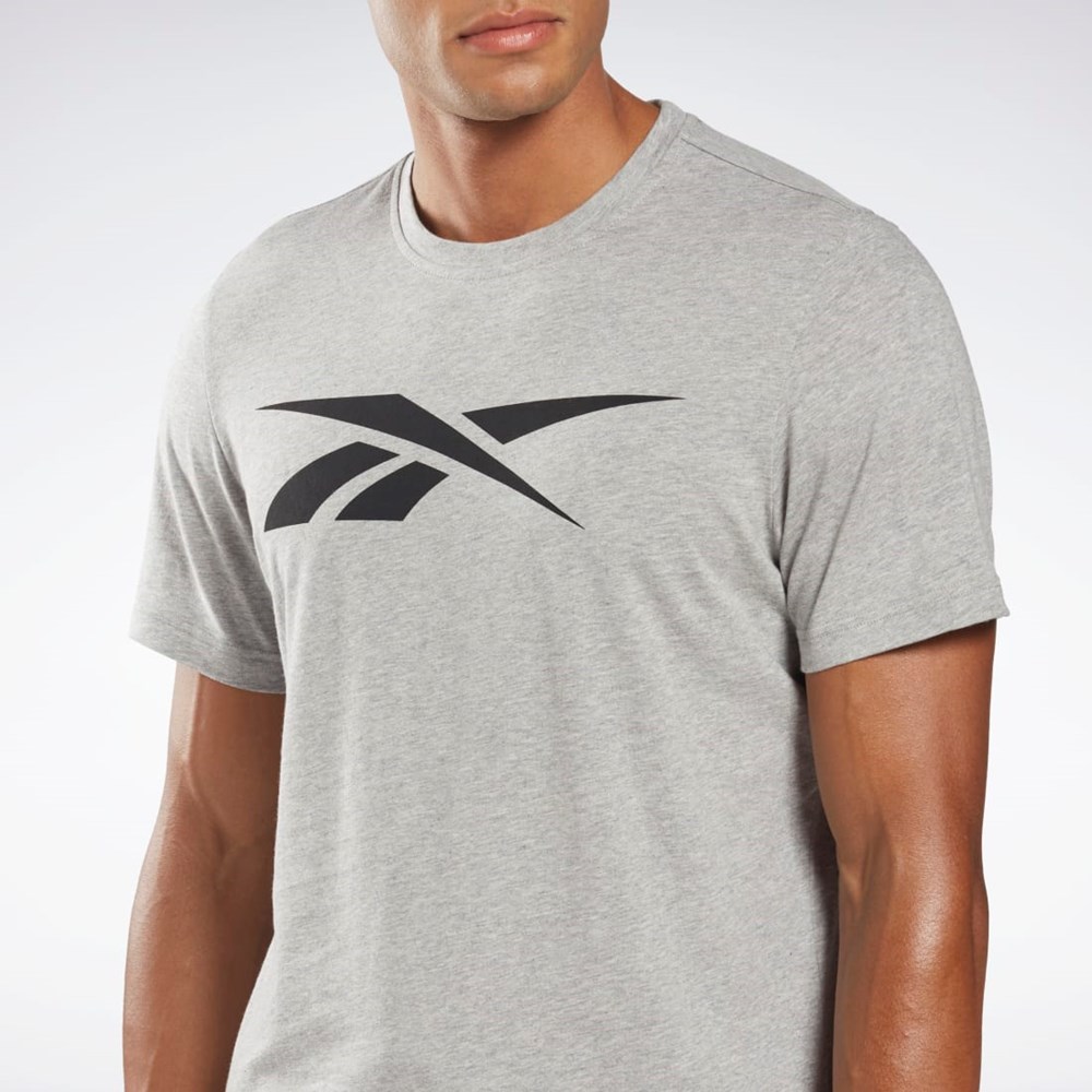 Reebok Reebok Grafiką Series Vector T-Shirt Szare | WNGB-72356