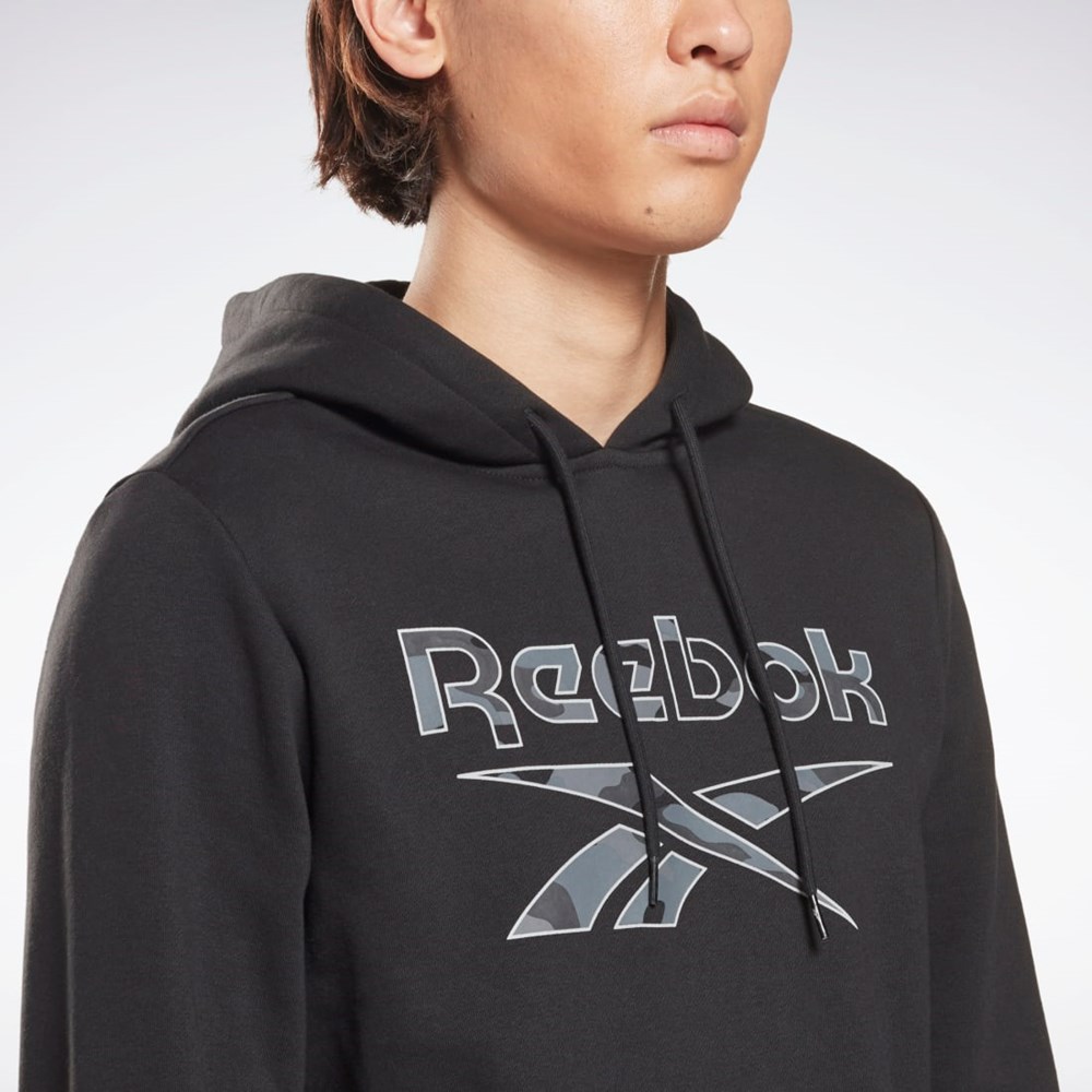 Reebok Reebok Identity Big Logo Hoodie Czarne | ZNDM-64720