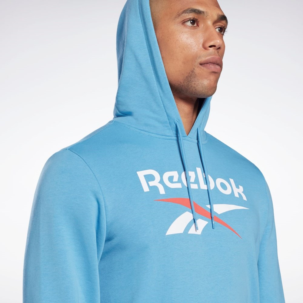 Reebok Reebok Identity Big Logo Hoodie Niebieskie | YNXZ-74962