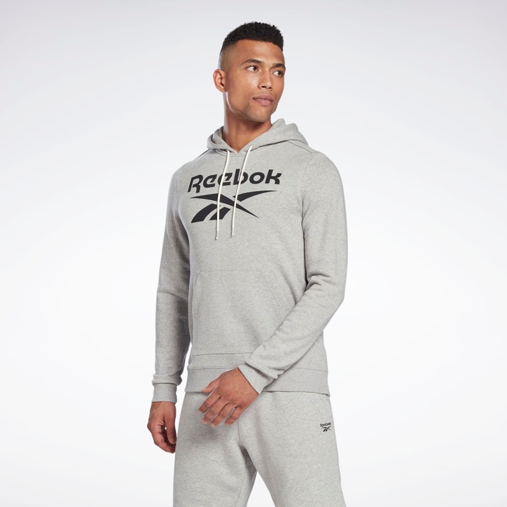 Reebok Reebok Identity Big Logo Hoodie Szare Czarne | PEGX-69315