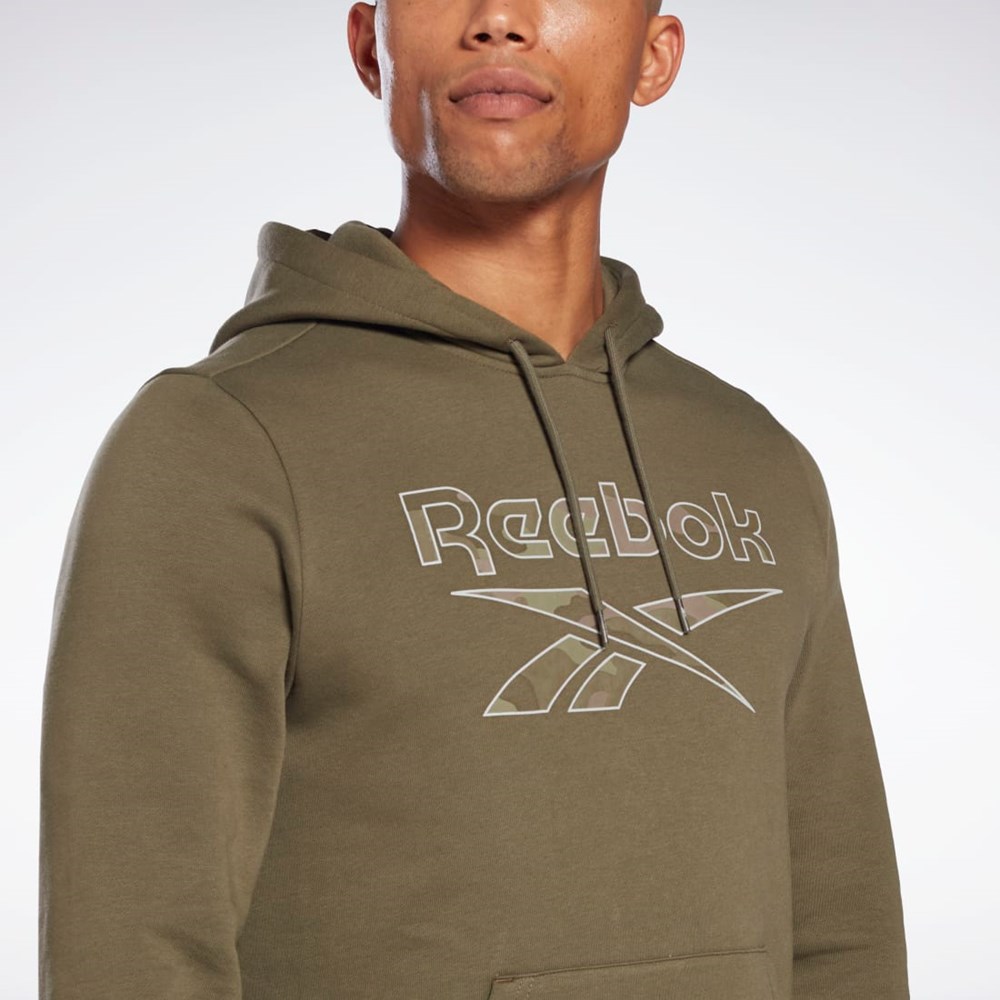 Reebok Reebok Identity Big Logo Hoodie Zielone | GAOD-06893