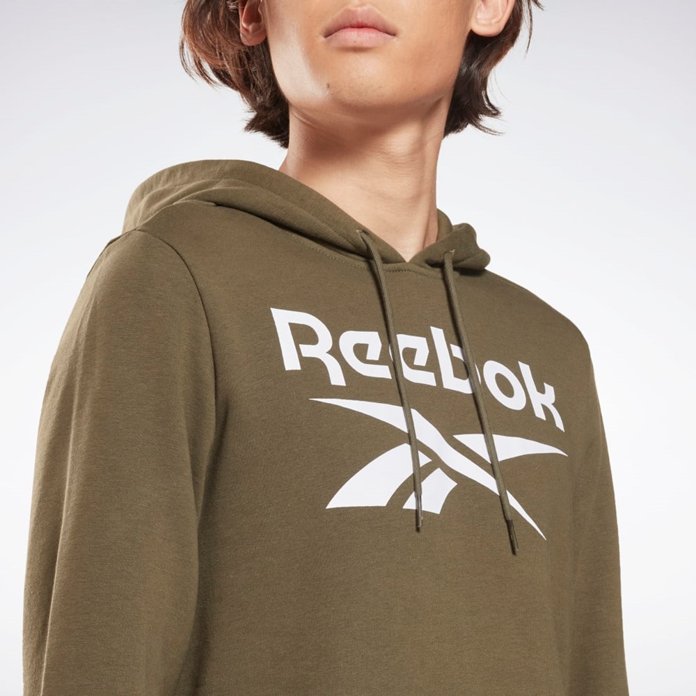 Reebok Reebok Identity Big Logo Hoodie Zielone | RYNE-85476