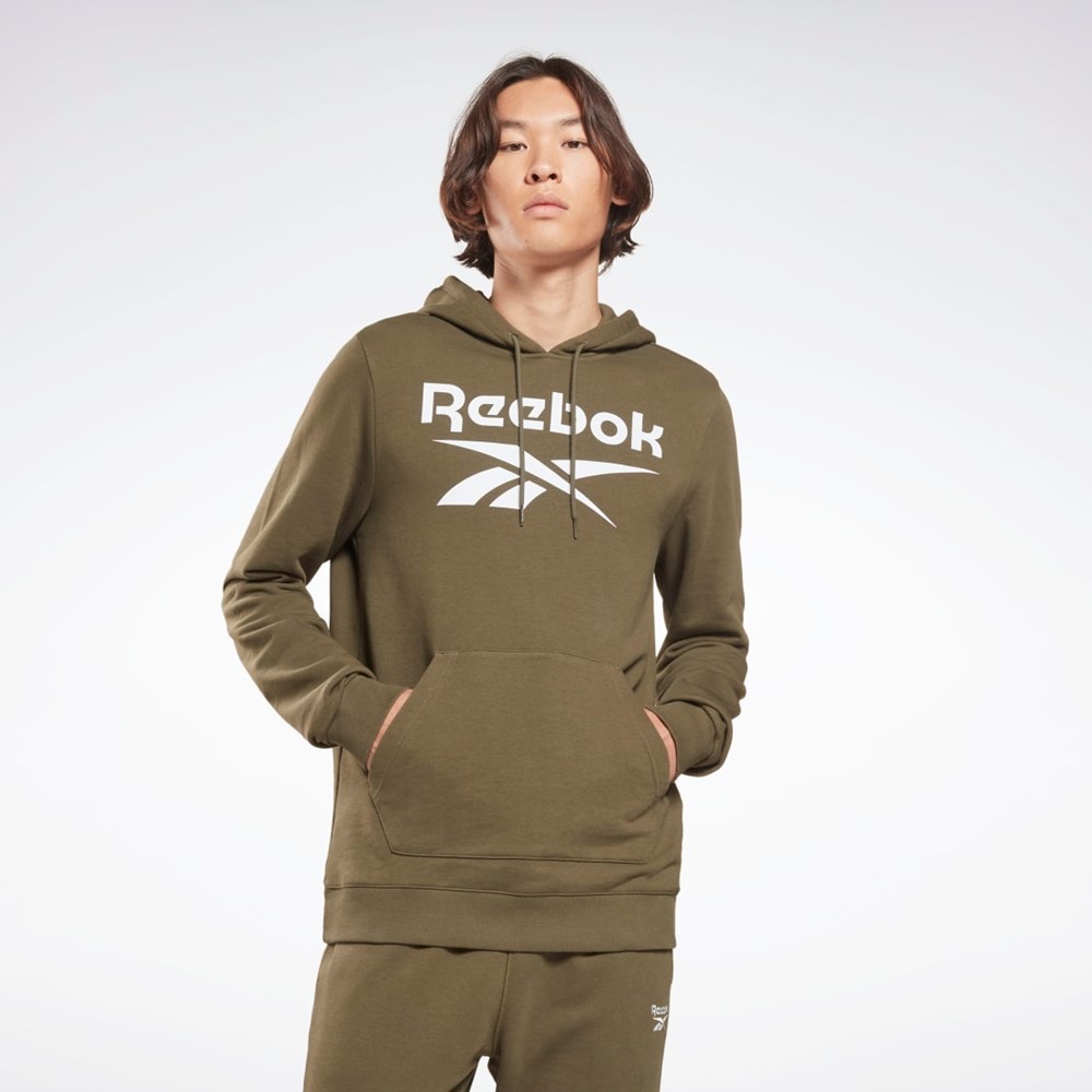 Reebok Reebok Identity Big Logo Hoodie Zielone | RYNE-85476