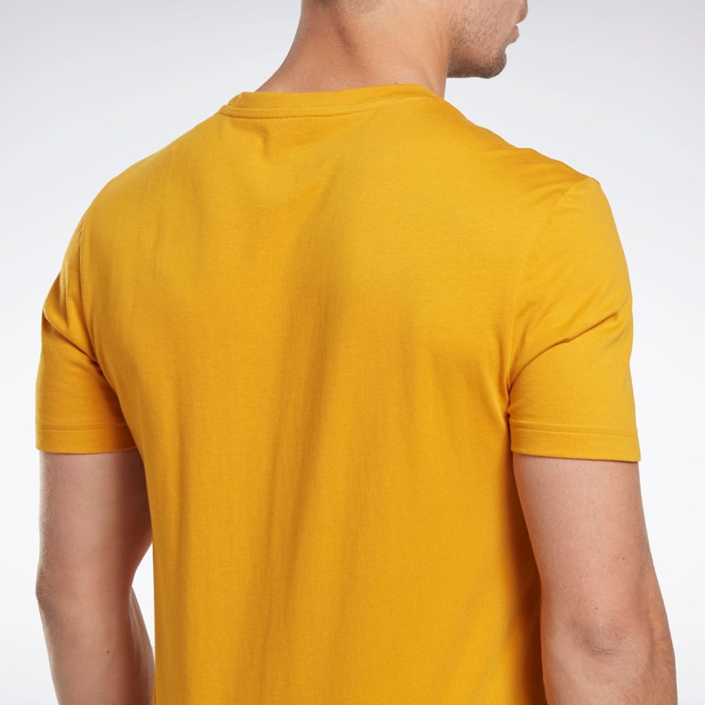 Reebok Reebok Identity Big Logo T-Shirt Bright Ochre | DXFE-17326