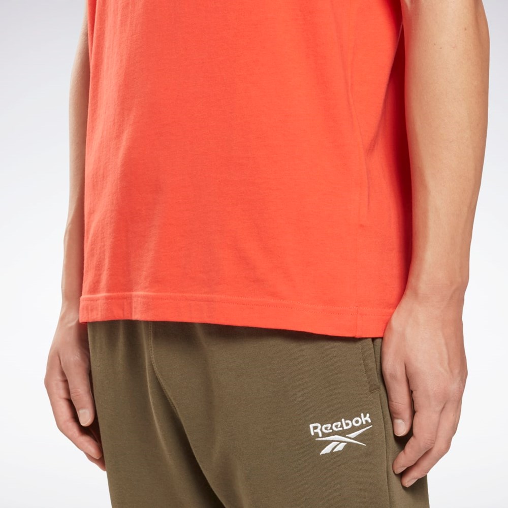 Reebok Reebok Identity Big Logo T-Shirt Czerwone | INKT-61428