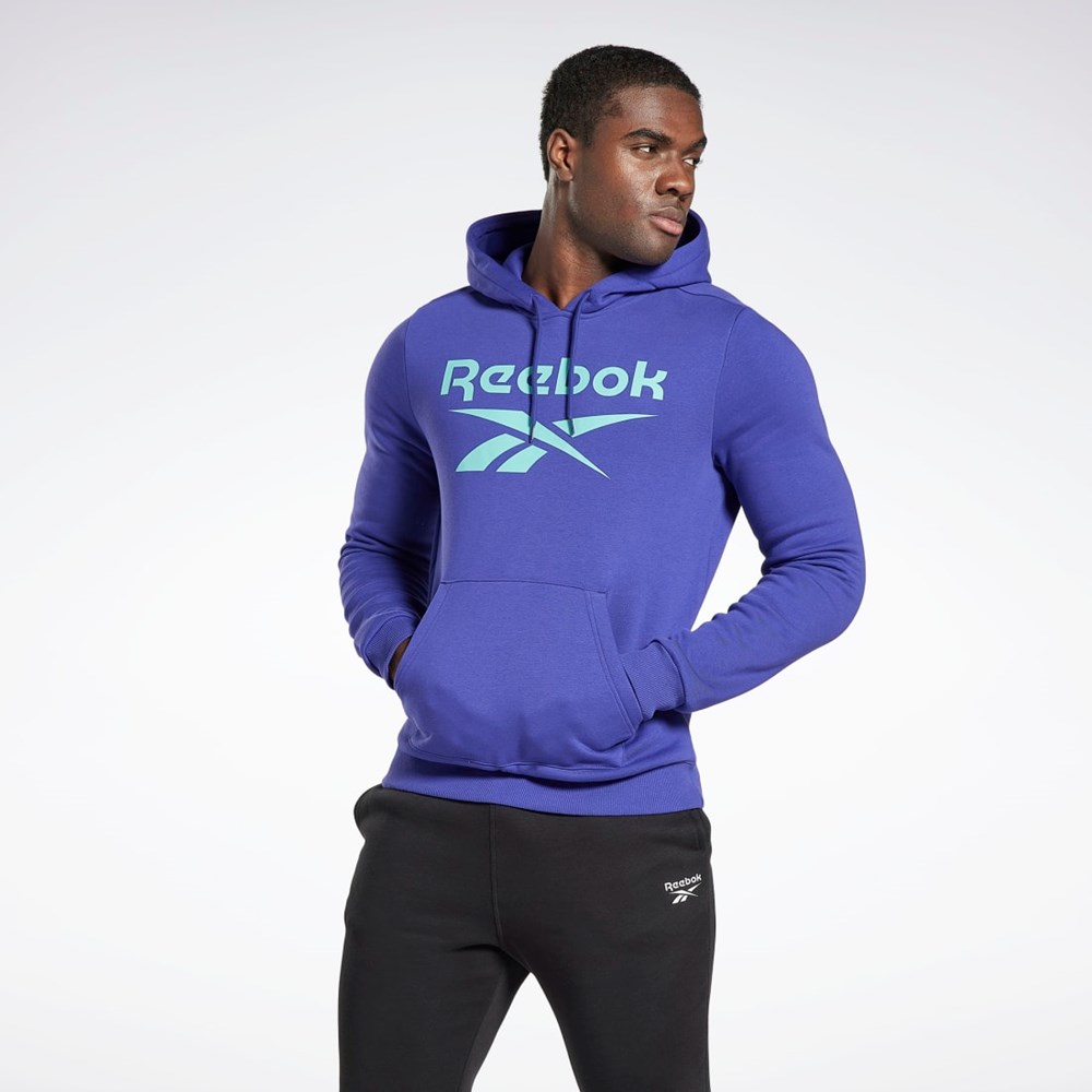 Reebok Reebok Identity Fleece Hoodie Fioletowe | XDZW-67398