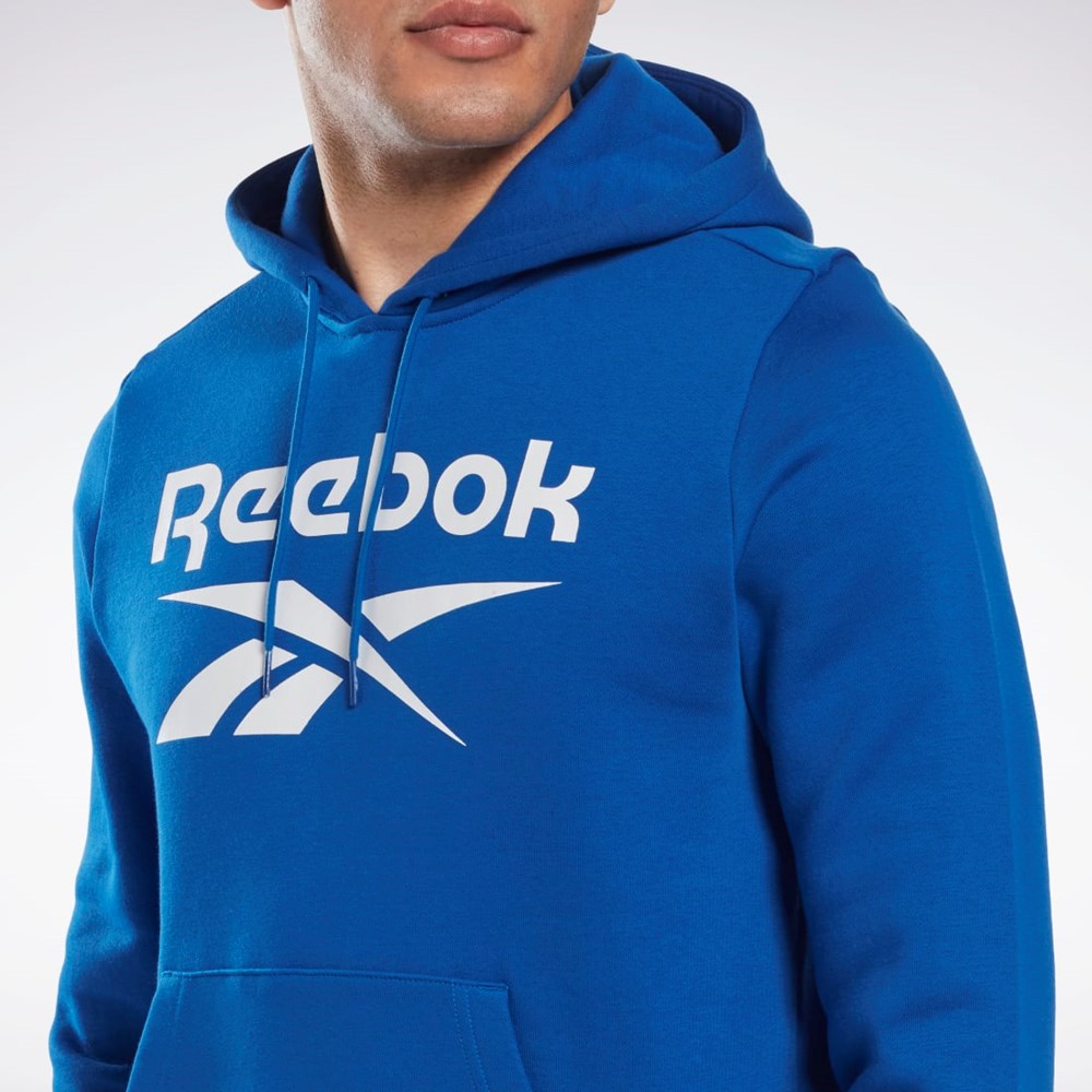 Reebok Reebok Identity Fleece Hoodie Niebieskie | EYTS-94861