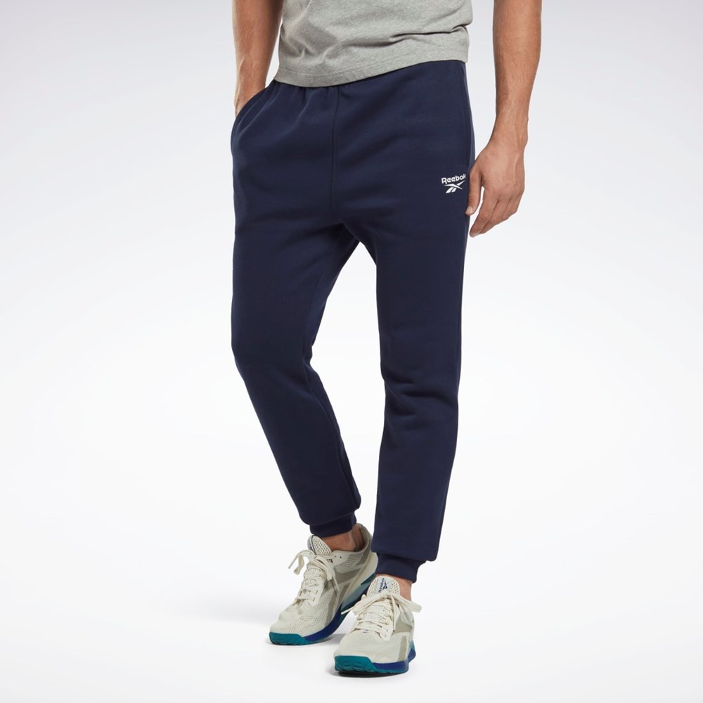 Reebok Reebok Identity Fleece Jogger Granatowe | VEQB-25784