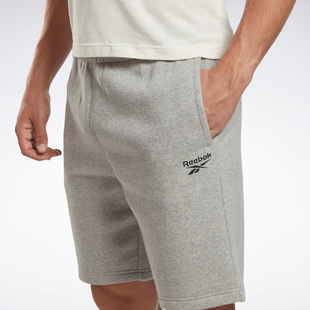 Reebok Reebok Identity Fleece Shorts Szare | KHFW-68794