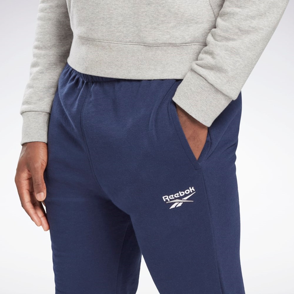 Reebok Reebok Identity Joggers Granatowe | QFWE-81509