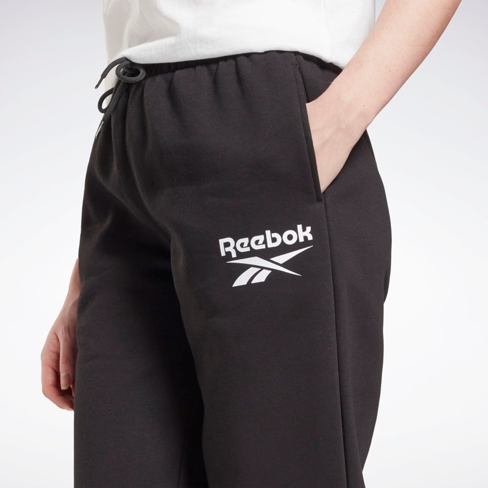 Reebok Reebok Identity Logo Fleece Joggers Czarne | JFXK-21894