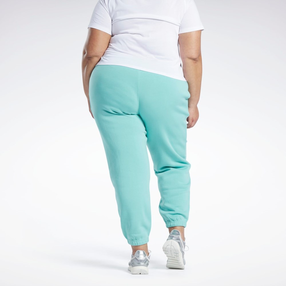 Reebok Reebok Identity Logo Fleece Joggers (Plus Size) Semi Classic Teal | KQOH-70962