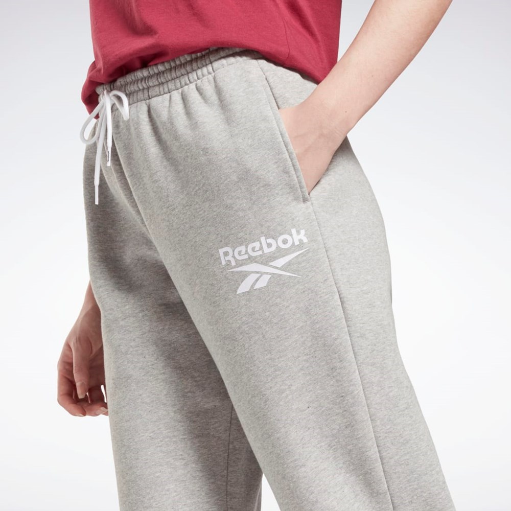 Reebok Reebok Identity Logo Fleece Joggers Szare | YEKX-34261