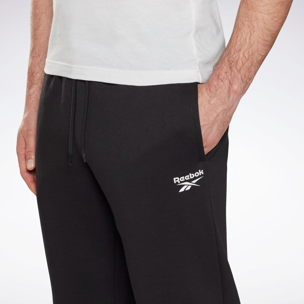 Reebok Reebok Identity Open Hem Pants Czarne | QZHR-60835