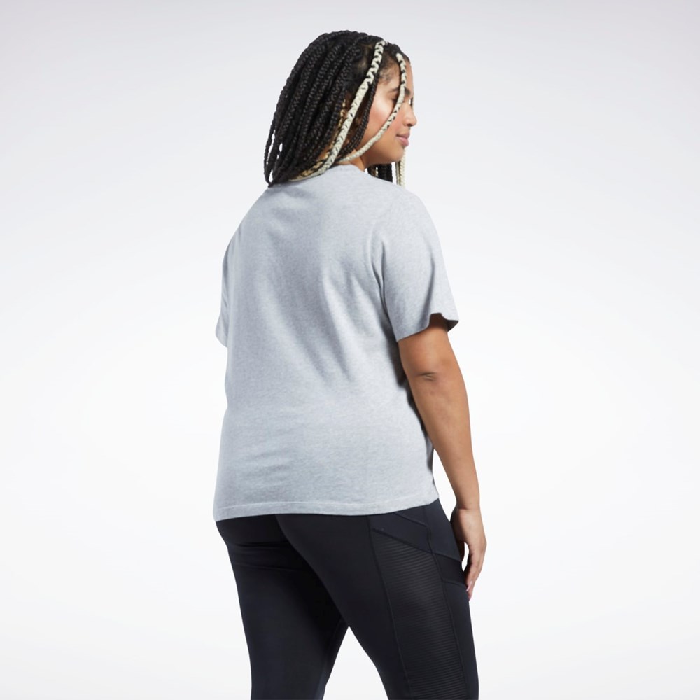 Reebok Reebok Identity T-Shirt (Plus Size) Szare | CKAZ-87195