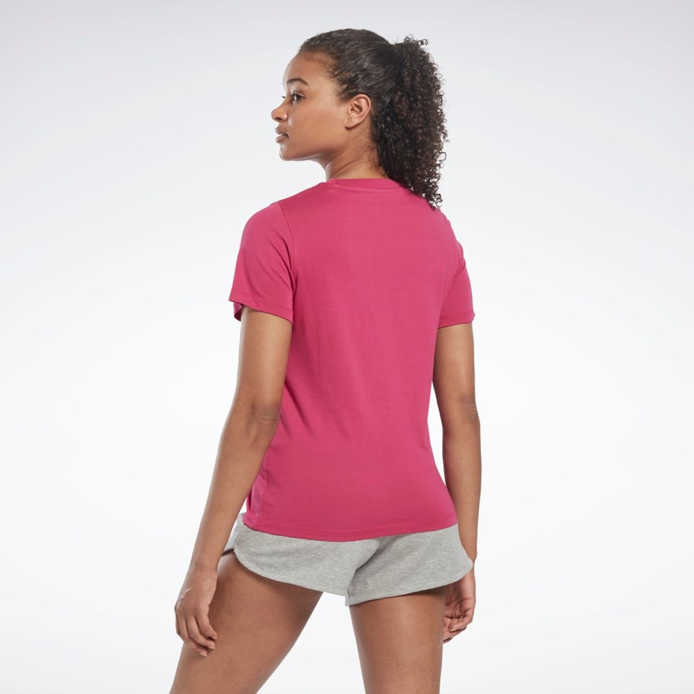 Reebok Reebok Identity T-Shirt Różowe | XDFL-38459