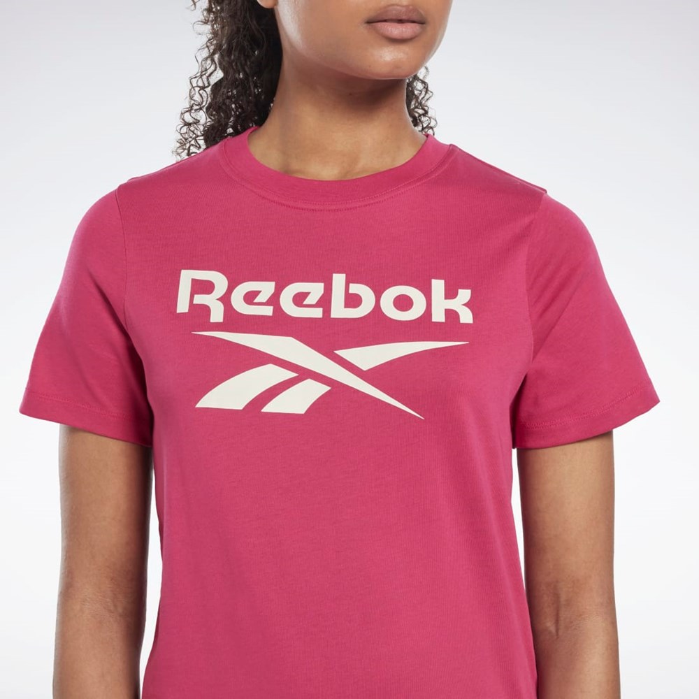 Reebok Reebok Identity T-Shirt Różowe | XDFL-38459