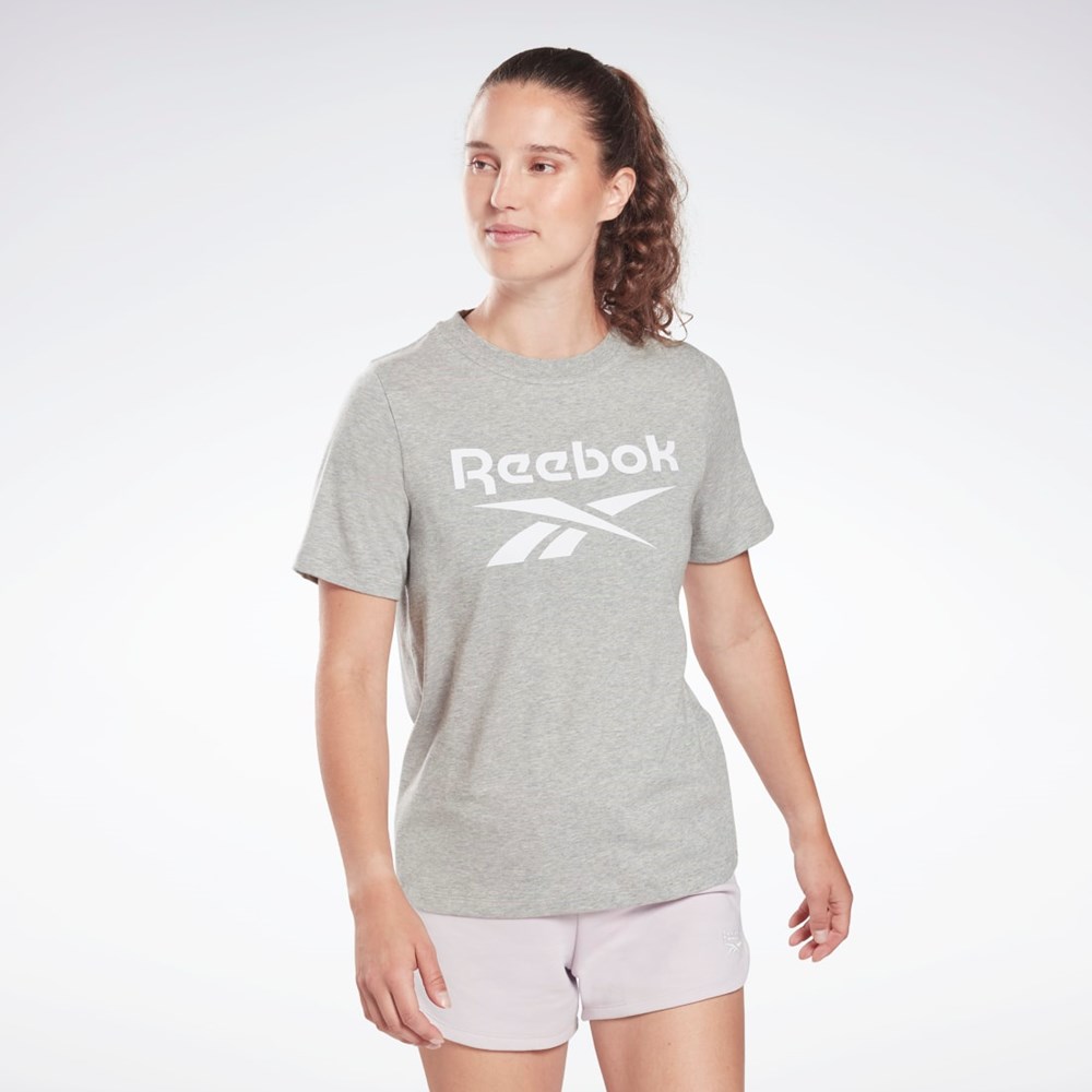 Reebok Reebok Identity T-Shirt Szare | QVLH-18762