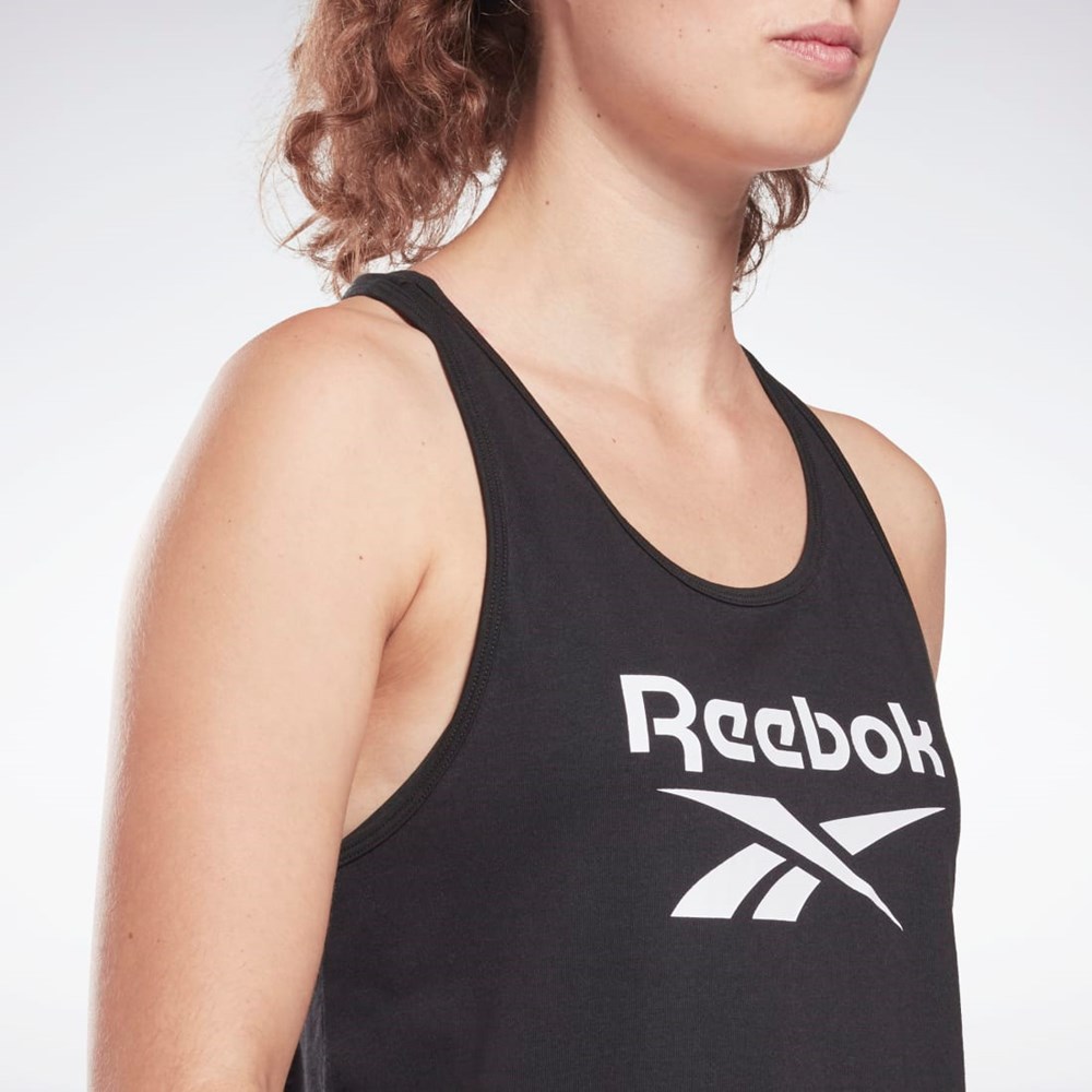 Reebok Reebok Identity Tank Top Czarne | JNVY-23971