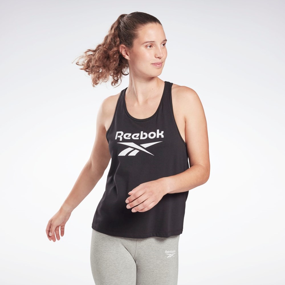 Reebok Reebok Identity Tank Top Czarne | JNVY-23971