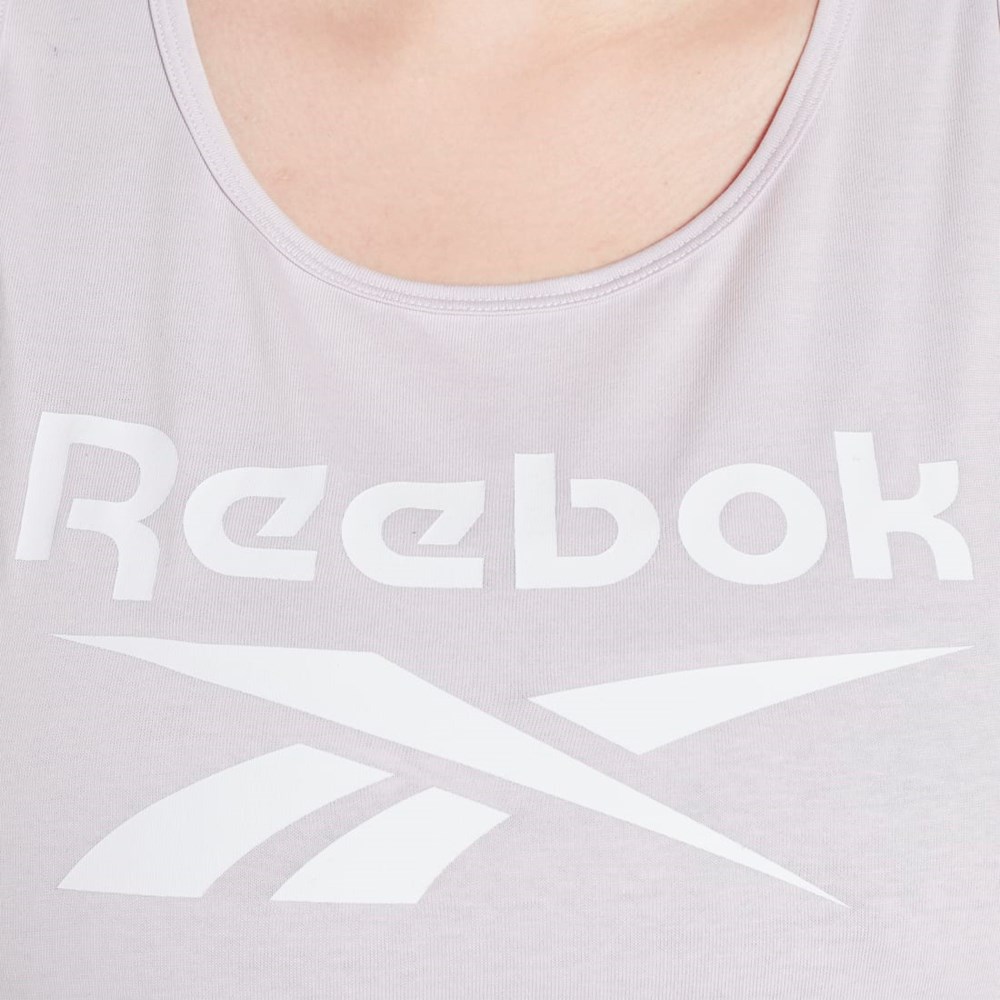 Reebok Reebok Identity Tank Top (Plus Size) Quartz Glow | BXNL-76930