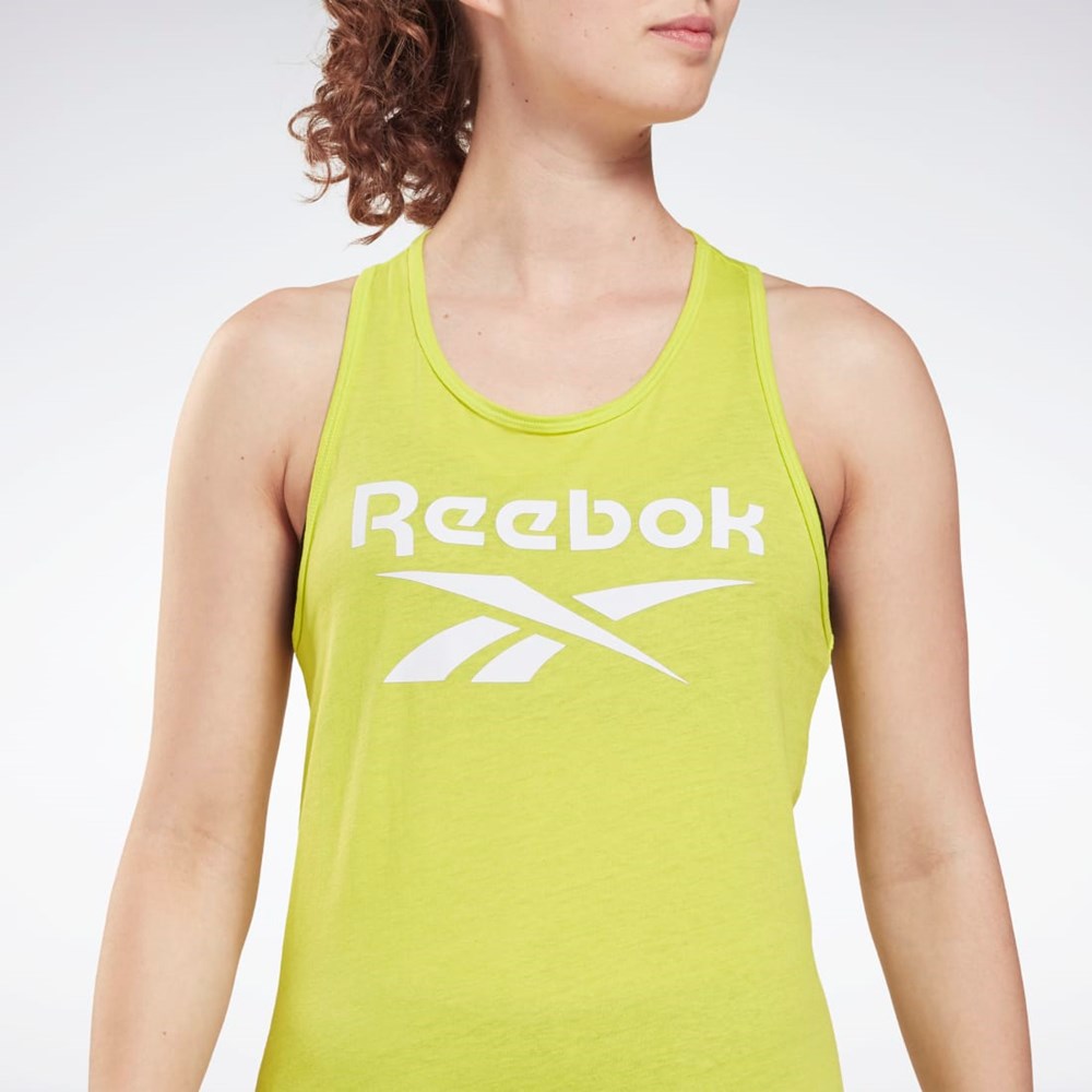 Reebok Reebok Identity Tank Top Żółte | LIYR-67531