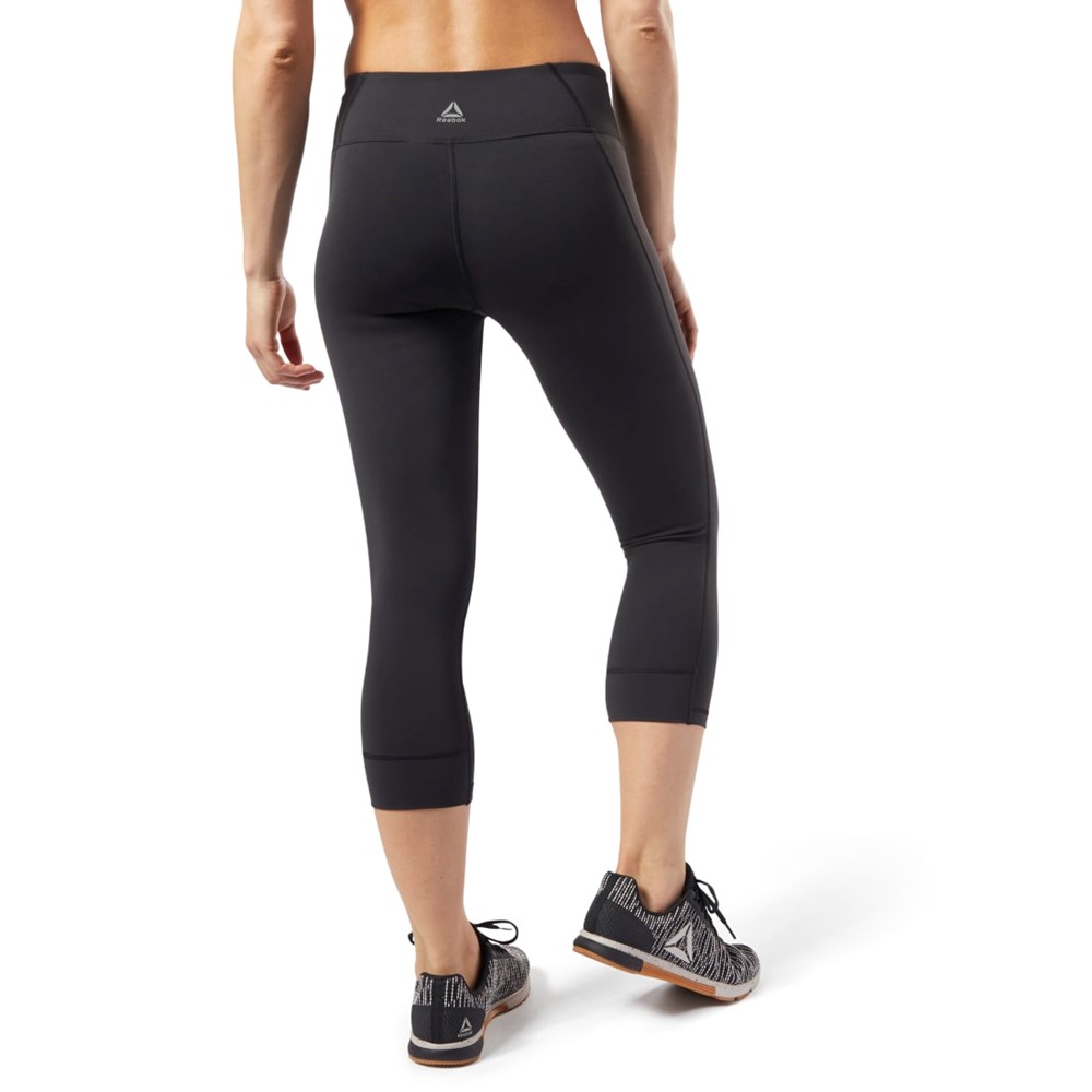 Reebok Reebok Lux 3/4 Length 2 Leggings Czarne | TUNW-23861