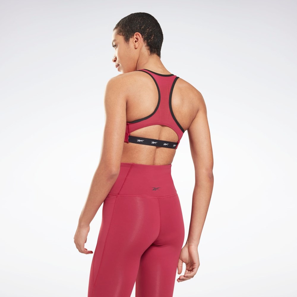 Reebok Reebok Lux Racer Vector Sports Bra Punch Berry | UGKI-28769