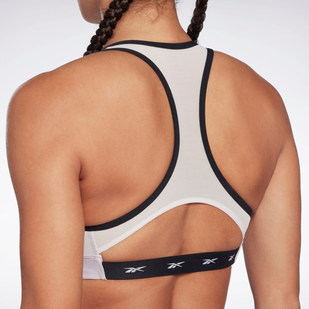 Reebok Reebok Lux Vector Racer Sports Bra Quartz Glow | JEDZ-49673