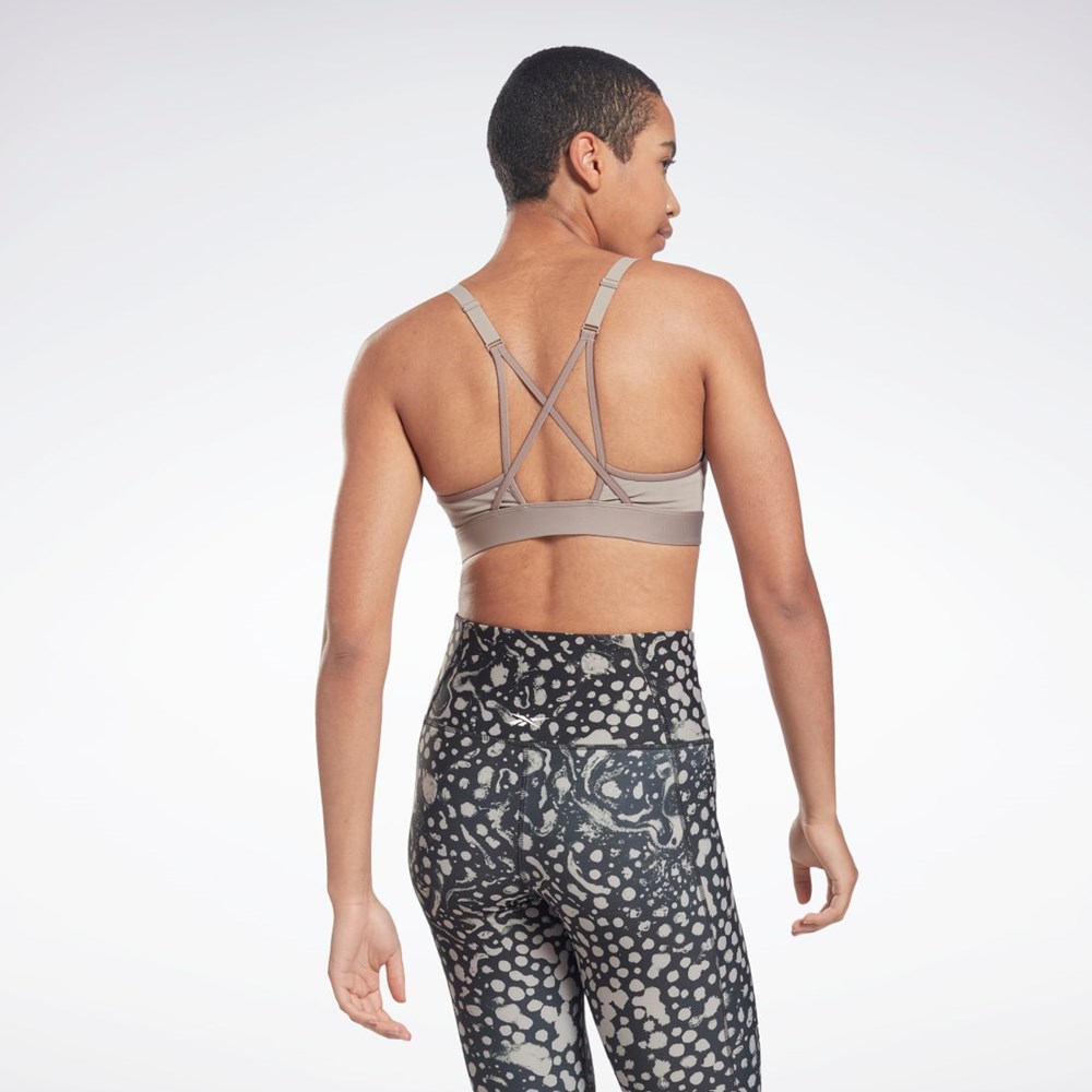 Reebok Reebok Lux Z Paskami Sports Bra Szare | YKWZ-01384