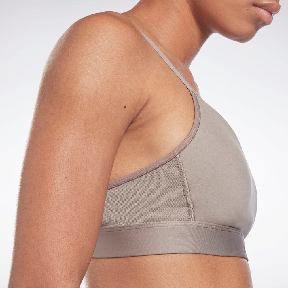 Reebok Reebok Lux Z Paskami Sports Bra Szare | YKWZ-01384