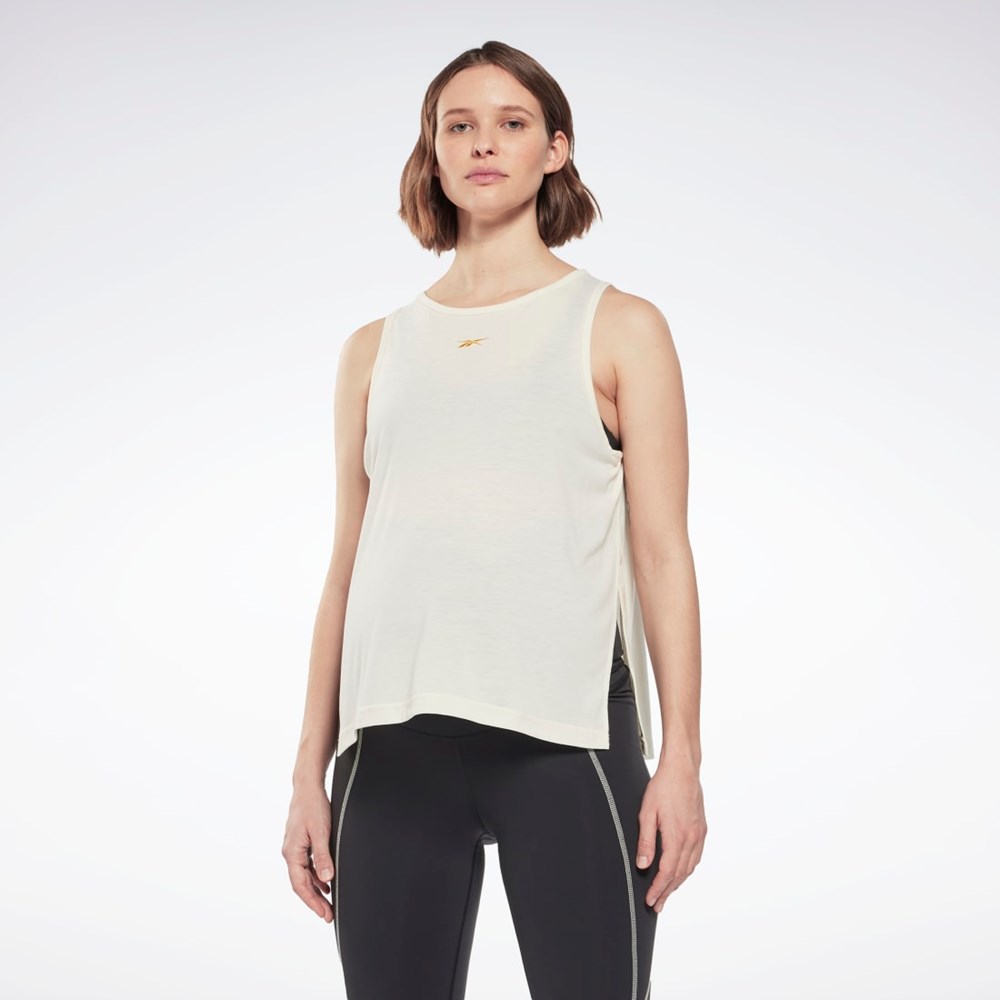 Reebok Reebok Maternity Tank Top Białe | VSCB-38057