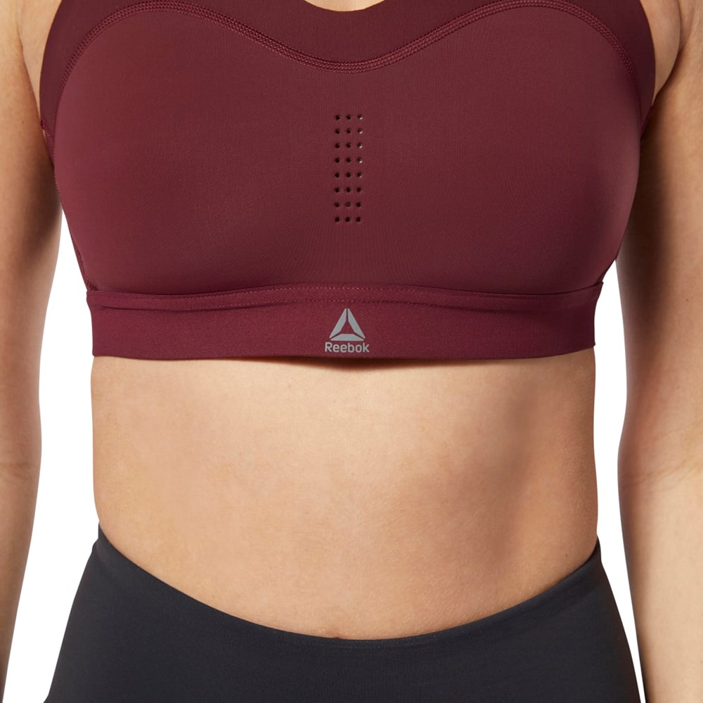 Reebok Reebok PureMove Bra Motion Sense ™ Bordowe | BSRV-87231