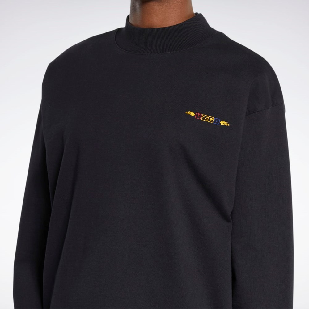 Reebok Reebok by Pyer Moss Long Sleeve Tee Czarne | IKPH-63917