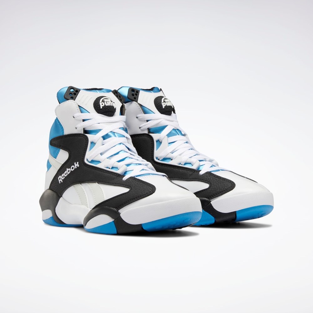 Reebok Shaq Attaq Basketball Shoes Białe Czarne Lazur | HBAV-29178