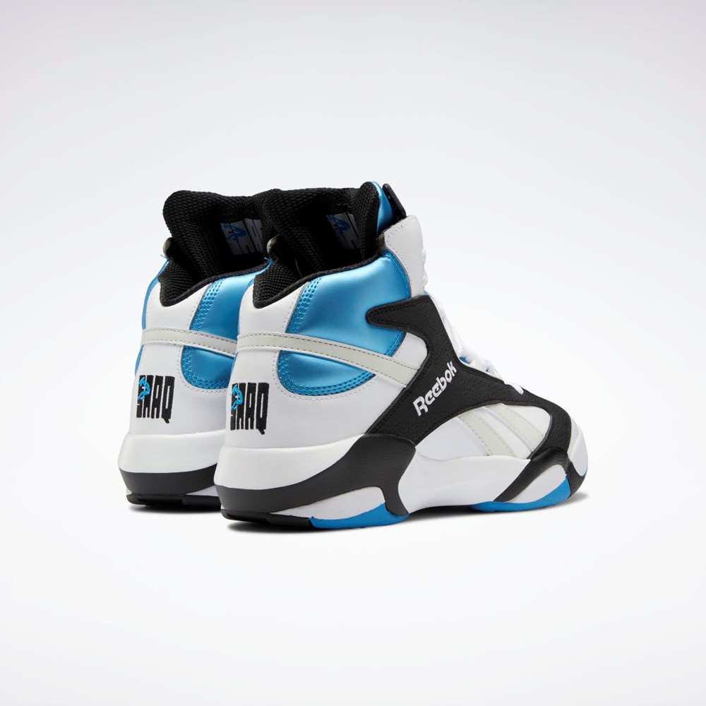 Reebok Shaq Attaq Basketball Shoes Białe Czarne Lazur | HBAV-29178