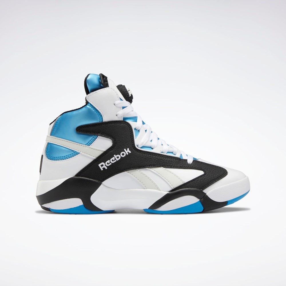 Reebok Shaq Attaq Basketball Shoes Białe Czarne Lazur | HBAV-29178