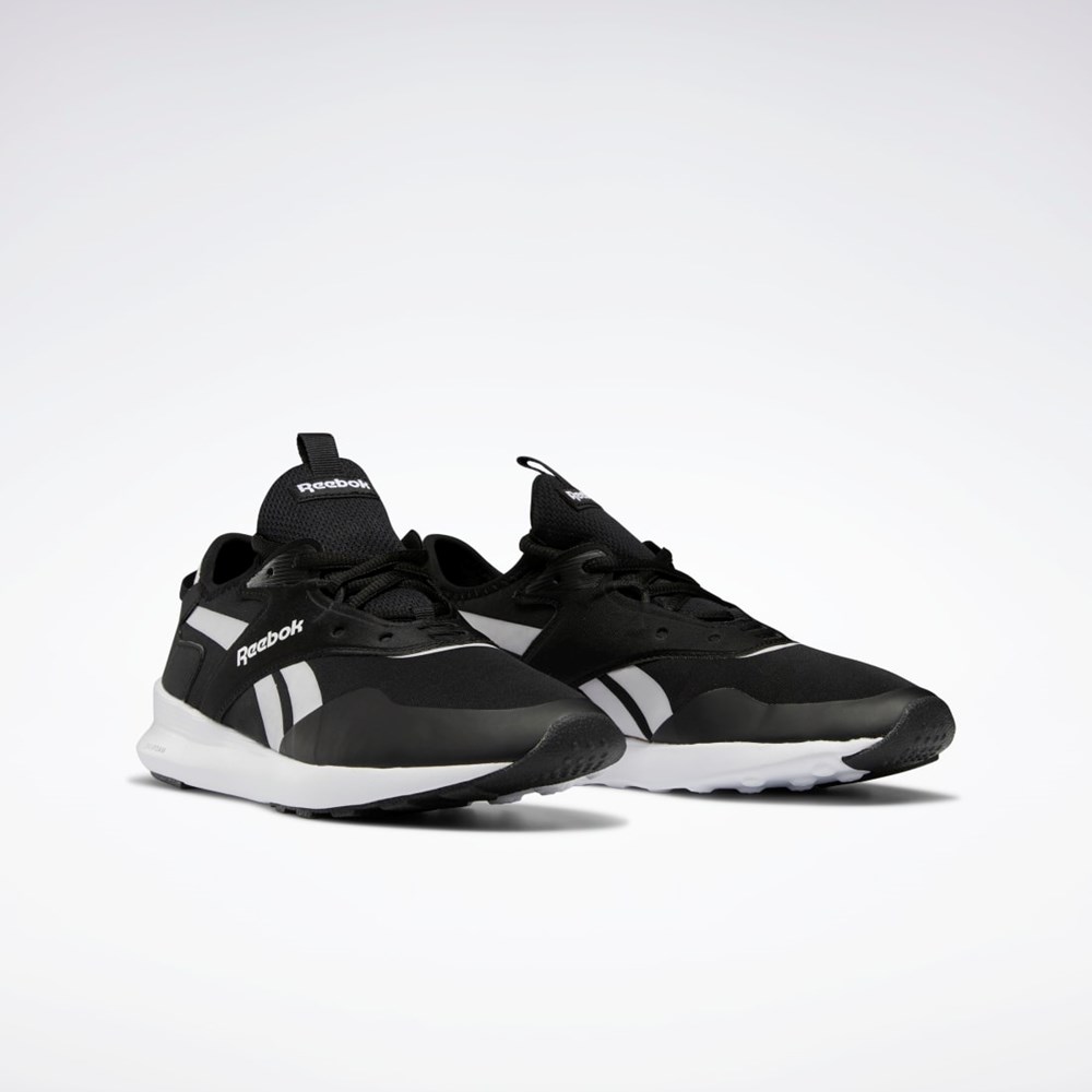 Reebok Spark Run Shoes Czarne Białe Srebrne | ZBSC-60759