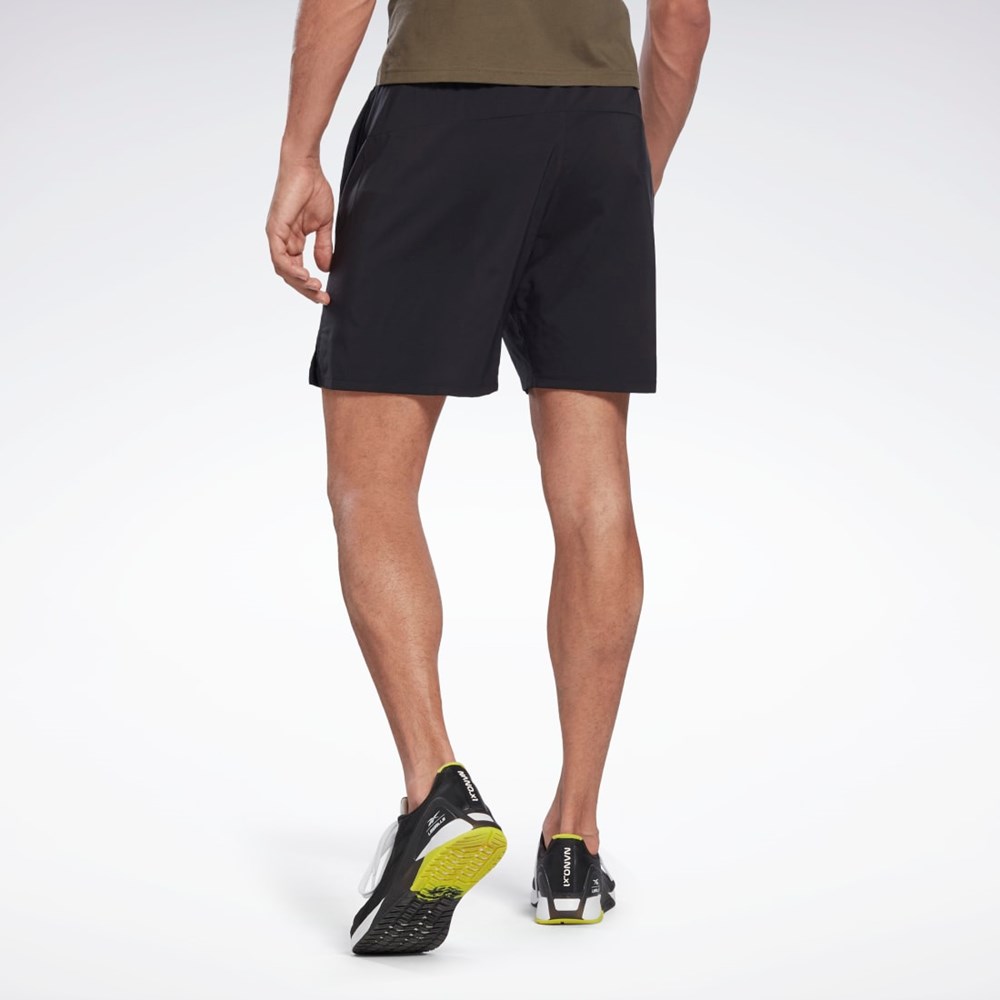 Reebok Speed Shorts 2.0 Czarne | WGDE-81905