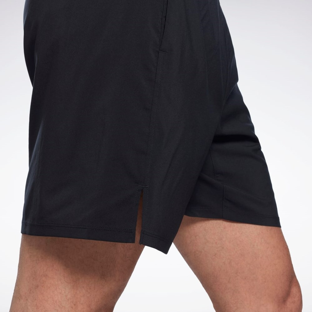 Reebok Speed Shorts 2.0 Czarne | WGDE-81905