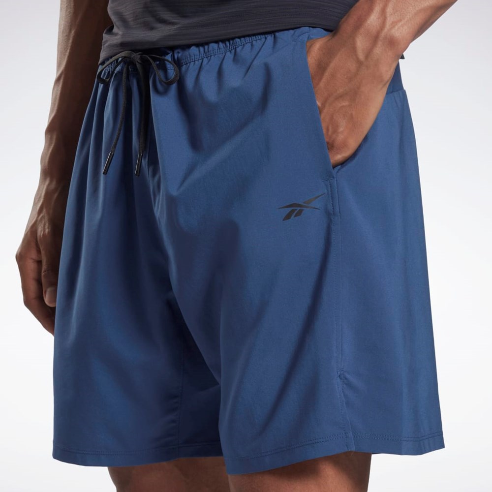 Reebok Speed Shorts 2.0 Niebieskie | VDAF-90248