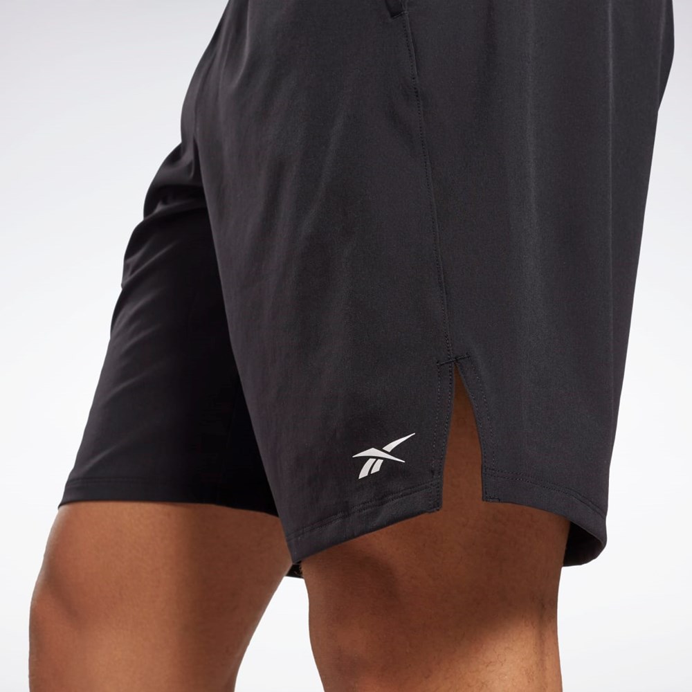 Reebok Speed Shorts Czarne | KSNF-05324