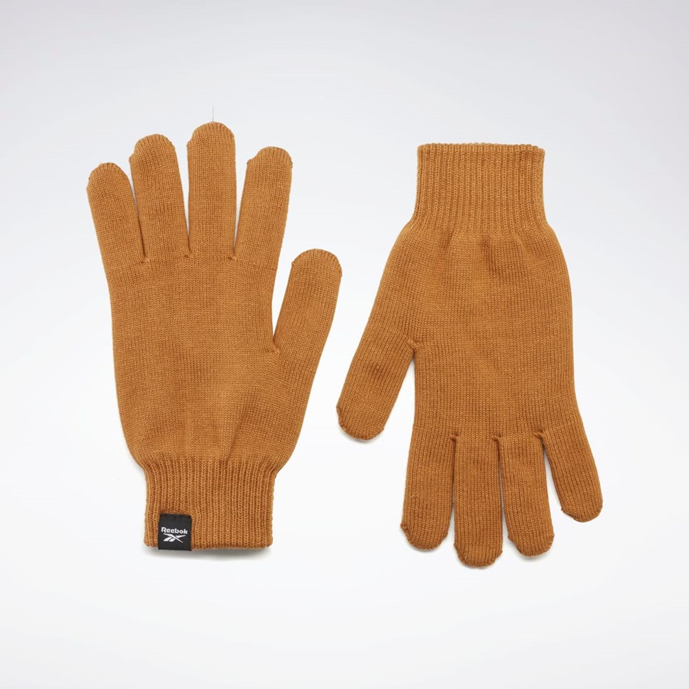 Reebok Sports Essentials Logo Gloves Sepia | XCFW-59742